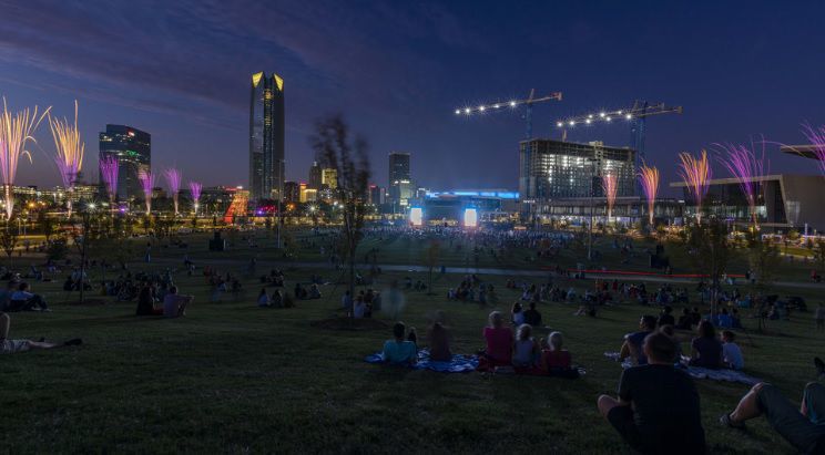 When did Oklahoma City's Scissortail Park open?